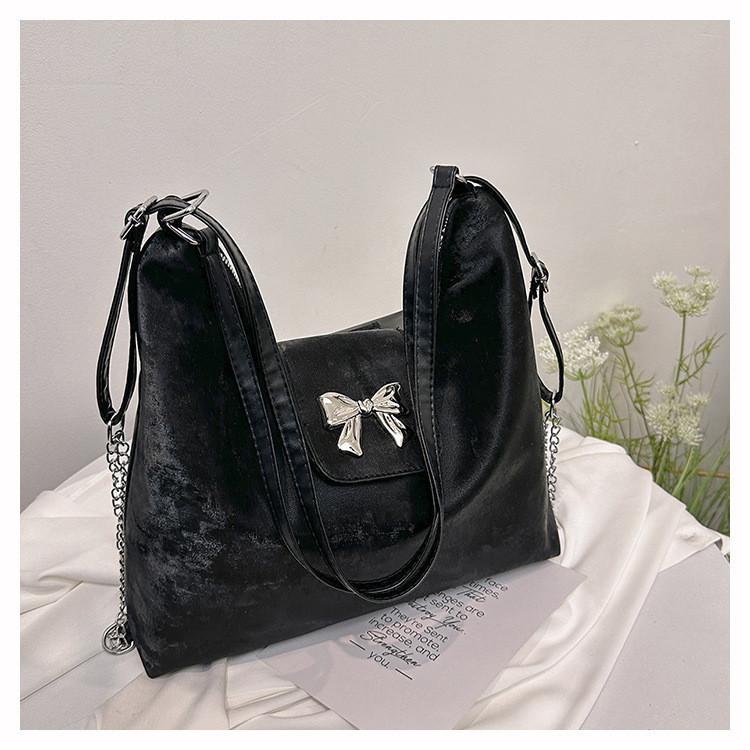 2024 New Korean Style Large Capacity Urban Minimalist Pu Tote Shoulder Bag