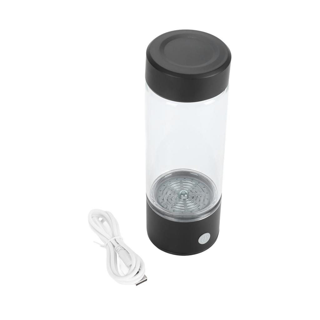 Hydrogen Water Bottle USB Rechargeable Portable Glass Hydrogen Rich Water Cup for Office Travel