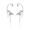 Tassels Fishtail Ear Cuff Alloy Ear Clip Jewelry For No Pierced Ears Office Dinner Casual Outfits