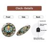 12 Inch Round Wall Clock with Distinctive Skeleton or Openwork Hands