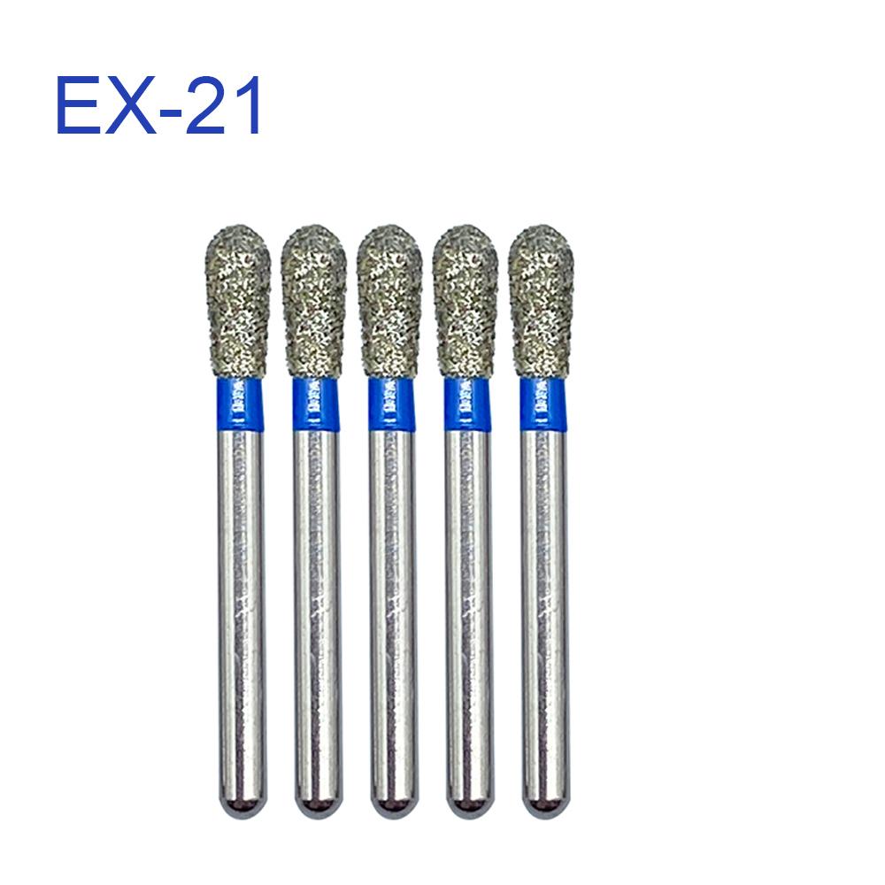 5Pcs/Pack, Jnsur Dental Diamond Burs Dental Drills For High Speed Handpiece Fg Dia 1.6Mm Dental Lab Technican Dentistry Material