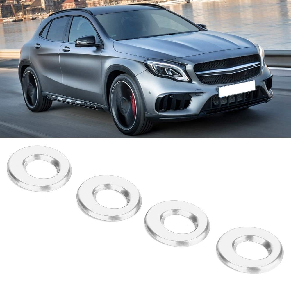 KIMISS 4 Stück Aluminiumlegierung Türheber Verriegelungsknopf Ring Zierabdeckung Rahmen Benz