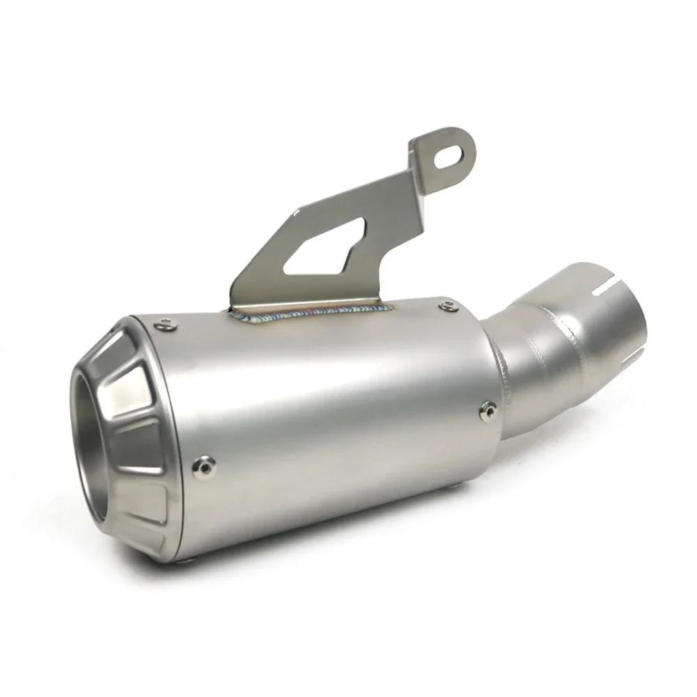 Stainless Steel Slip-On Motorcycle Exhaust Muffler Motor Exhaust System Muffler Motorcross Tip 60mm For BMW S1000RR 2019-2023 Muffler золотой