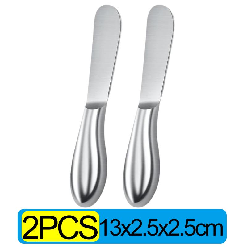 Stainless Steel Butter Cutter Portable Cheese Knife Bread Jam Spreaders Wipe Multi-purpose Western Food Tableware Kitchen Gadget