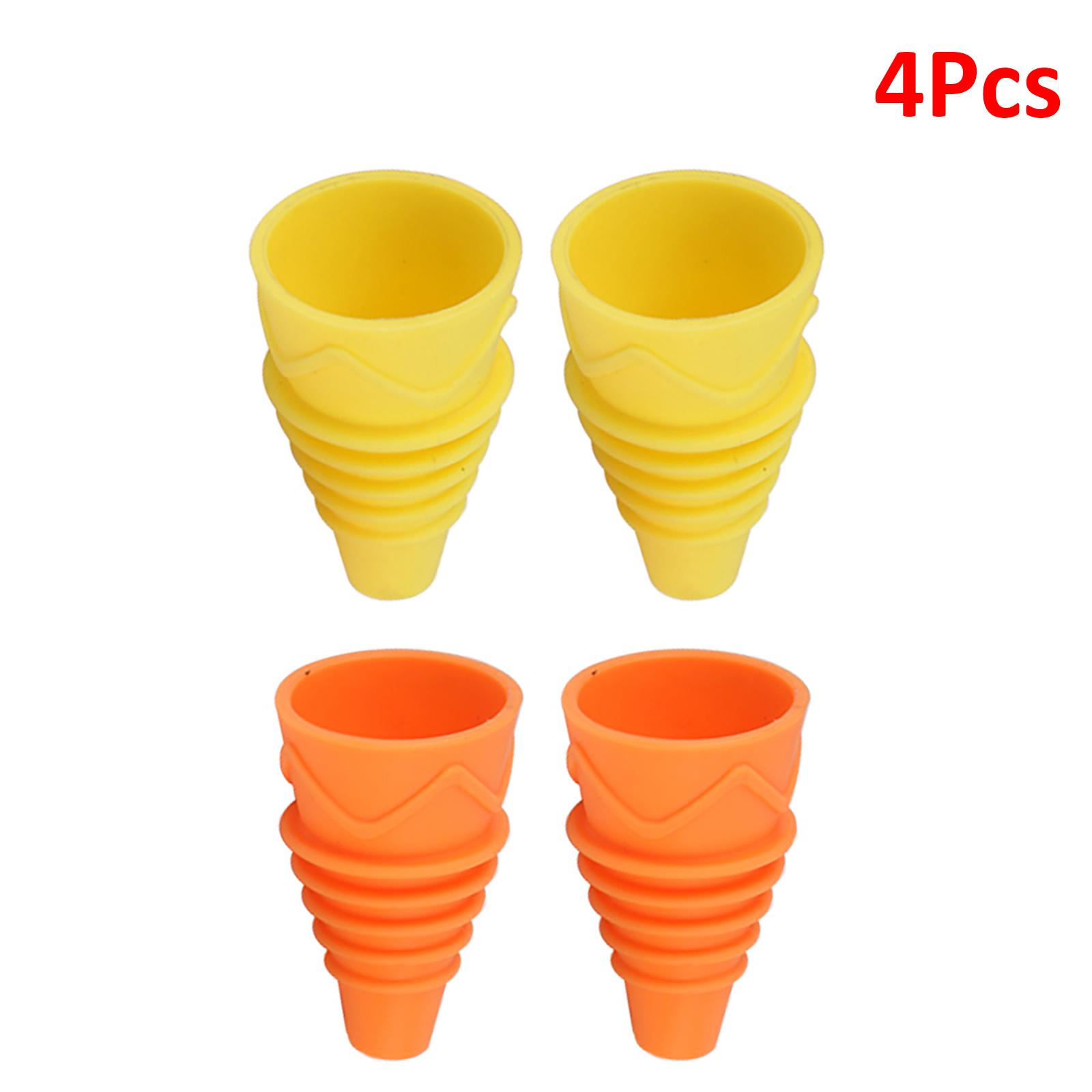 4/6Pcs Fly Trap Insect Funnel Shape Wasp Fly Fruit Fly Safe NonToxic Silicone Insect Trap Flexible Reusable Pest Control Catcher