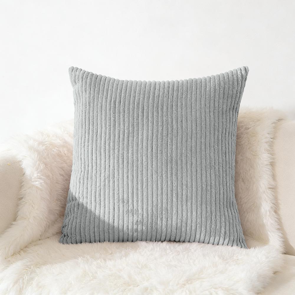 Cord Kissenbezug 40x40 45x45 50x50cm Weicher Plüsch Flanell Kissenbezug Flauschiger Sofakissenbezug für Sofa Wohnzimmer Dekoration