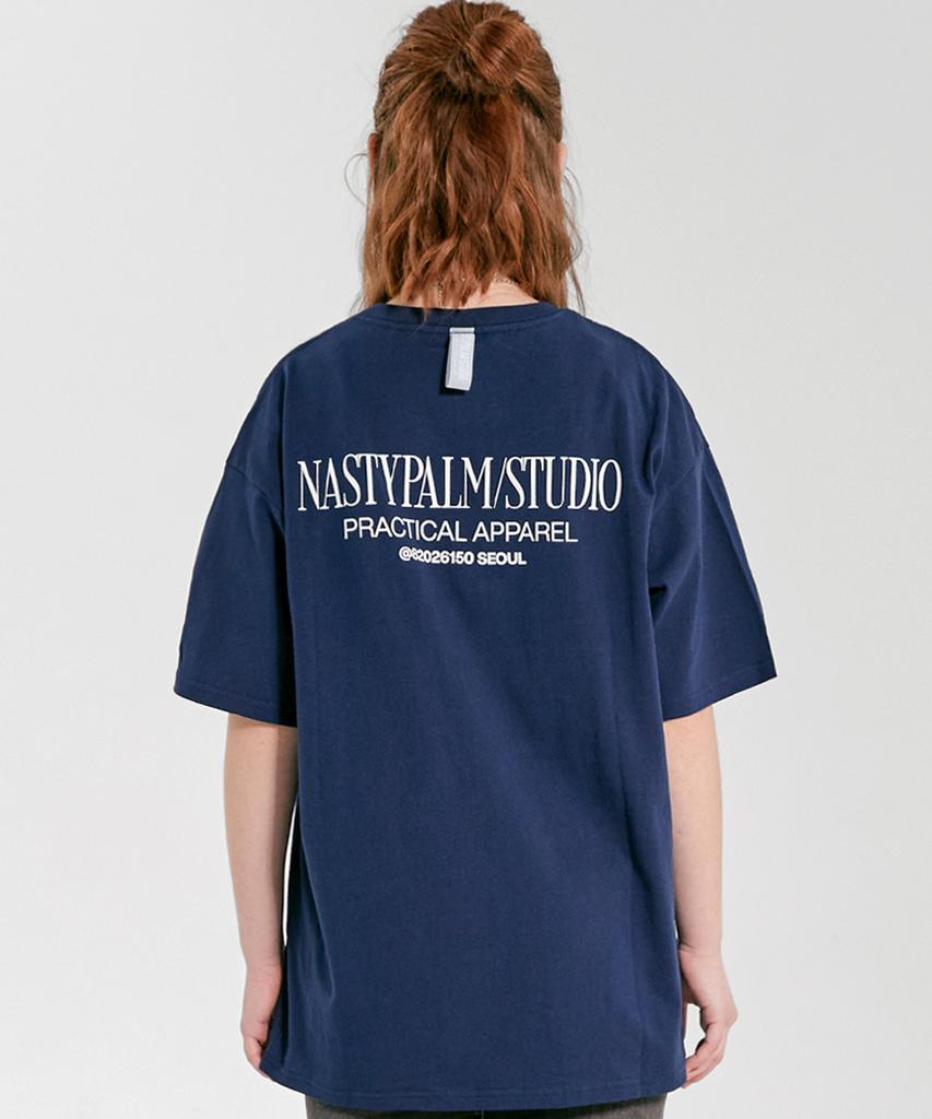 NP STUDIO Logo T-Shirt Navy