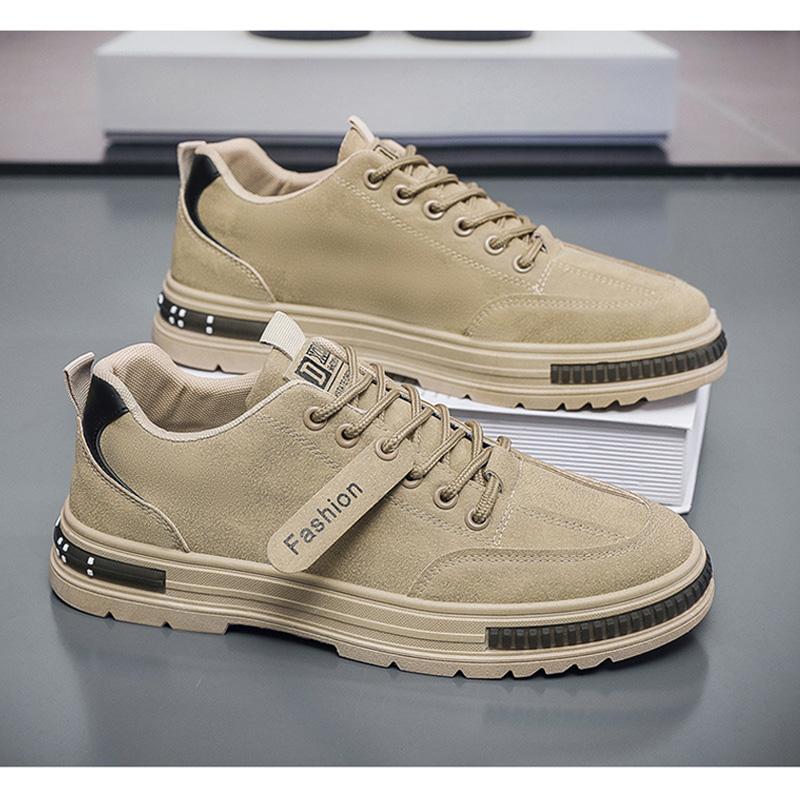 Spring Autumn Mens Casual Shoes Thick Sole Non-slip Brand Male Footwear Cool Young Man Street Style Breathable Mesh D055