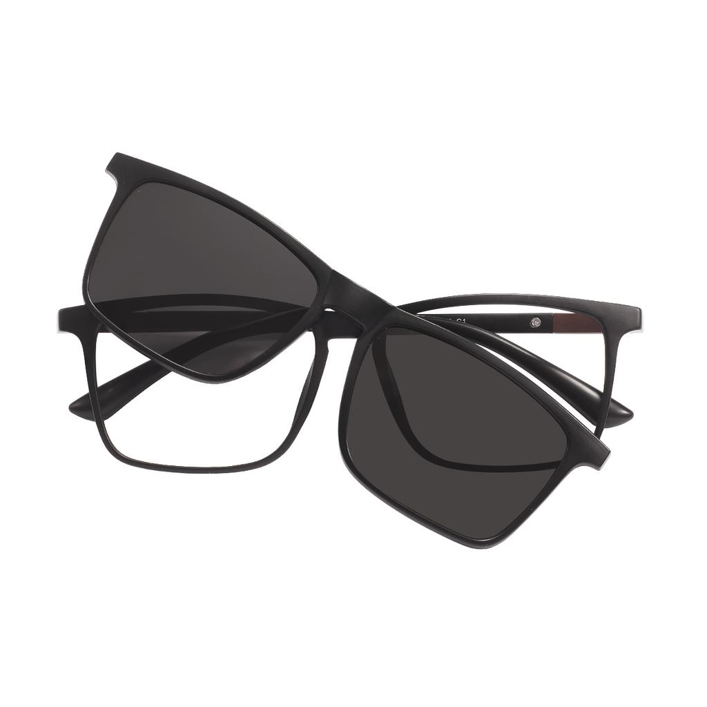 Occhiali da Sole Polarizzati 3 In 1 Uomo Donna Clip Magnetica Su Occhiali da Vista Occhiali Visione Notturna Guida Ottici Clip Magnetici Occhiali