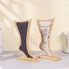Foot Shaped Velvet Wooden Board Holder Storage Jewelry Hanging Stand  Show Case