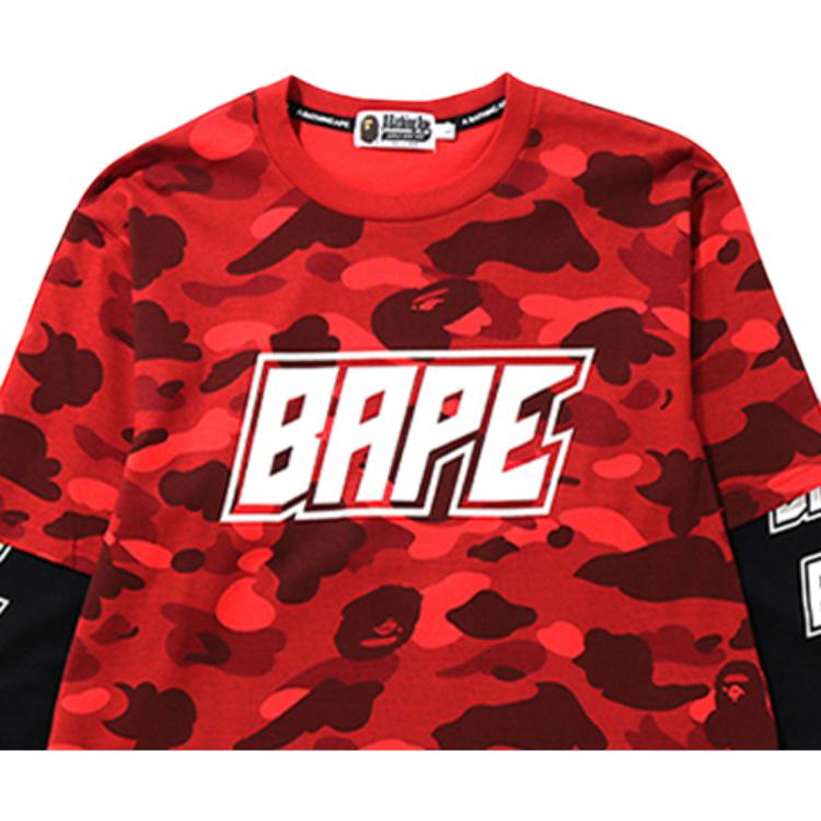 Bape Color Camo Bape Layered L/S Tee 0ZXLTM111006D