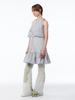 Gijun Sheer Layered Mini Dress Gray