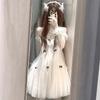 Huge good-looking fairy tulle princess doll dress small French beautiful sleeveless women's dress