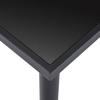 Dining Table - VIDAXL - Black - Tempered Glass - 140x70x75 Cm