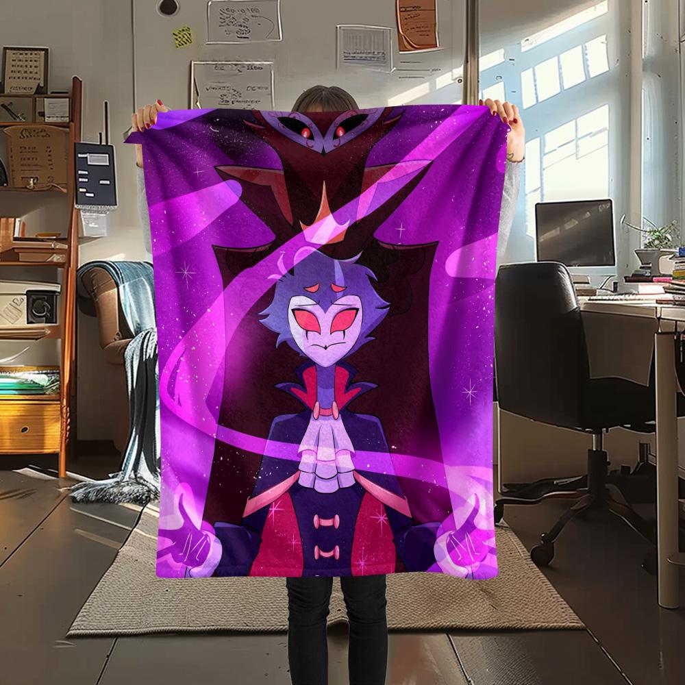 Helluva Boss  Print Flannel Blanket, High quality Comfortable for All Seasons, Home Decor, Warmth and Comfort