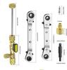 36PCS Valve Core Remover Installer Tool with Dual Size SAE 1/4 & 5/16 Port, for R410 R32 R22 R12 R407 R404 R600 HVAC System