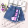 Neue Mädchen Jeansrockhosen Sommer Ausländische Shorts Kinder Faltenhosen Mode Koreanische Version von Kinderkleidung