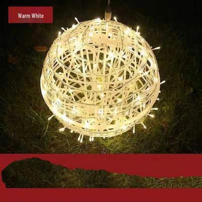 LED Rattan Ball String Lights