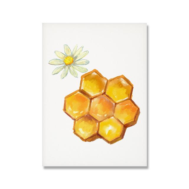 Antique Bee Print Natural Poster Insect Retro Chinese Bee Wall Art Oil Painting