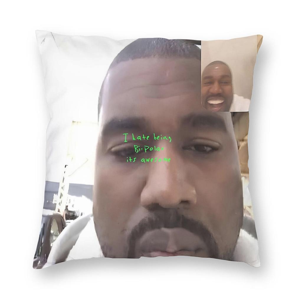 Kanye Jesus Funny Meme Pillowcase Soft Polyester Cushion Cover Decor Pillow Case Cover Seat Square 18''