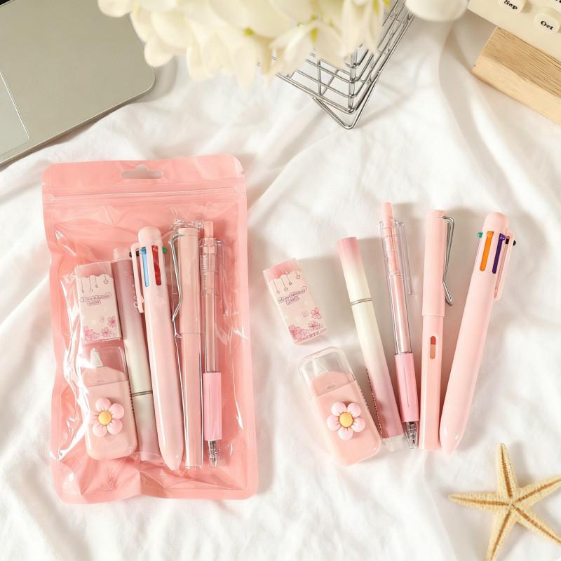7-Piece Cute Stationery Set: High-Quality Student Gift & Souvenir
