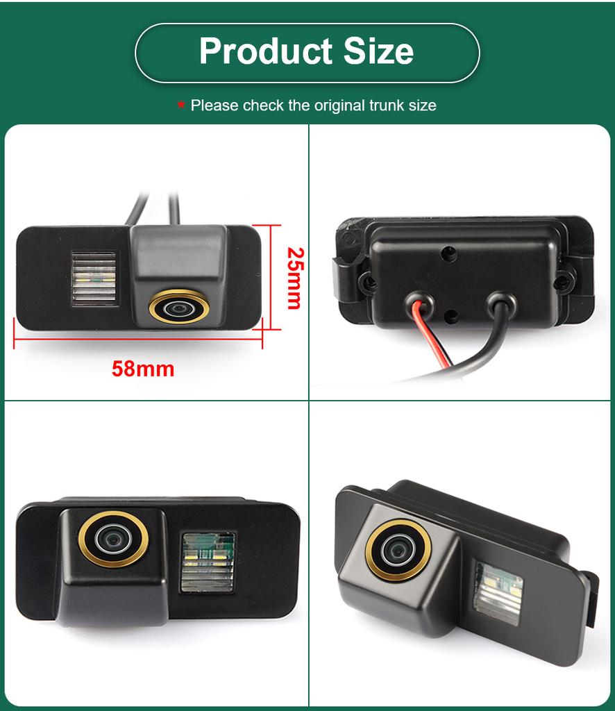 HD AHD1080P 1000TVL Waterproof Vehicle Plate Reverse Backup Camera For Ford Focus Hatchback Fiesta Mondeo S-MAX 2008-2014