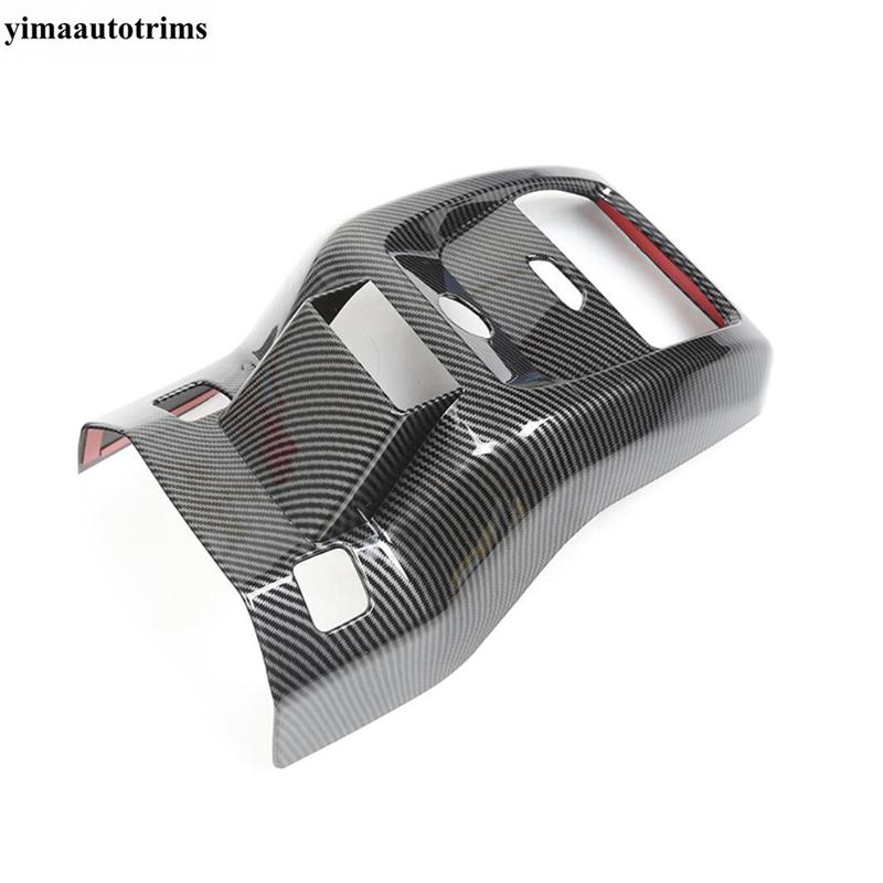 For Ford Mustang Mach E  - Carbon Fiber Door Glass Window Lift Switch Panel Rear Seat Air AC Vent Cover Trim Accessories