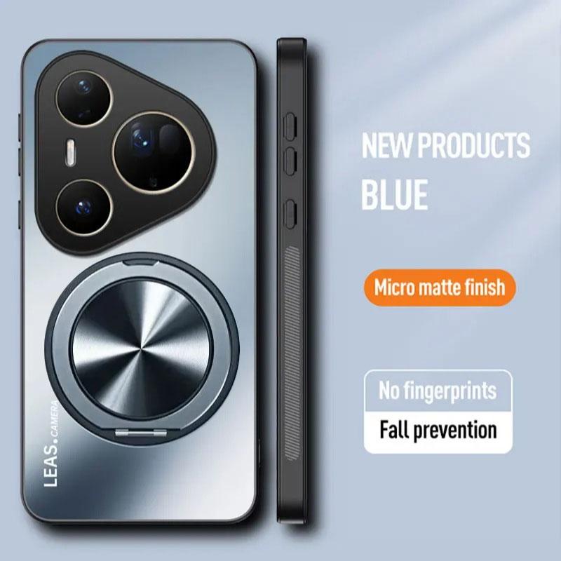 AG Matte Magnetic Case for HUAWEI Pura 80 Pro Plus 80 Ultra Ring Holder Wireless Charging Hard Cover for Pura 70 P60 P50 P40 P30