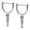 2PCS 1 2 Inch Oarlocks Polished Stainless Steel Side Mount Rowlocks for Small Boats Canoe Kayak Dinghy