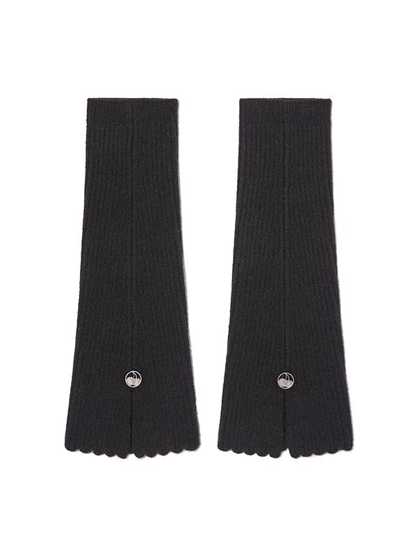 KIRSH Side Slit Detail Leg Warmers [Black]