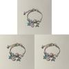 Ozean-Stil Perlenarmband mit Seestern- und Schildkröten-Anhängern für Unisex-Reisegeschenk
