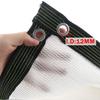 White 12Pin Sunshade Nets Anti-UV Sun Shelter Fence Privacy Mesh Rail Screen Outdoor Shading Awning Pool Cover Fabric