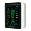 Air Quality Tester CO2 HCHO TVOC PM2.5 PM10 Temperature Humidity Sensor TFT Screen Air Quality Detector White
