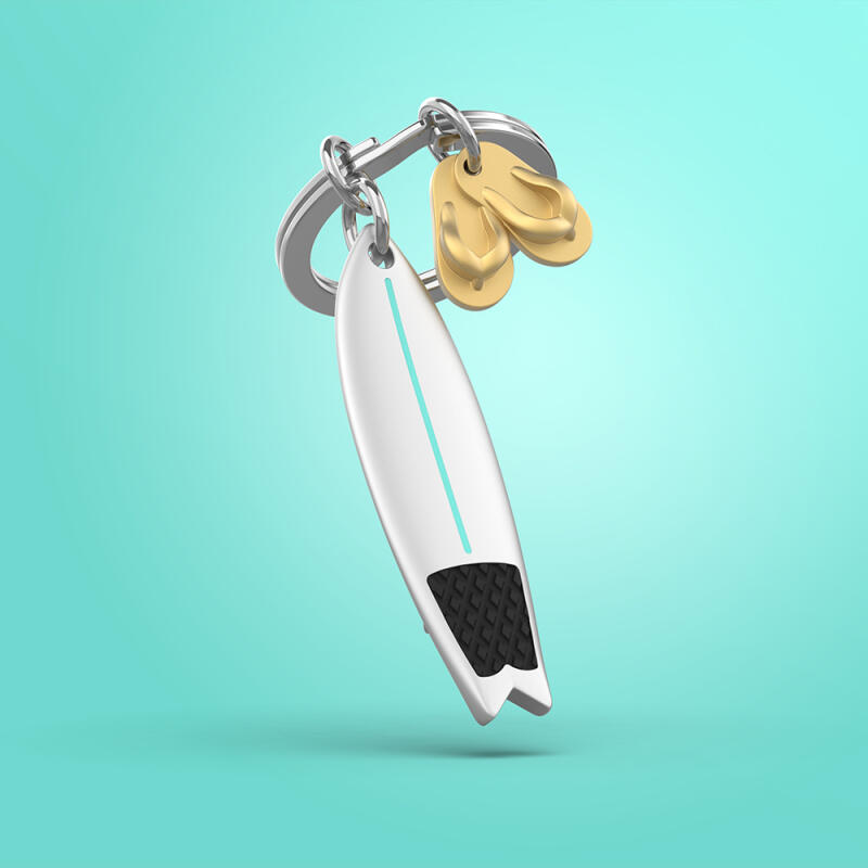 Keyring Surfboard (Silver)