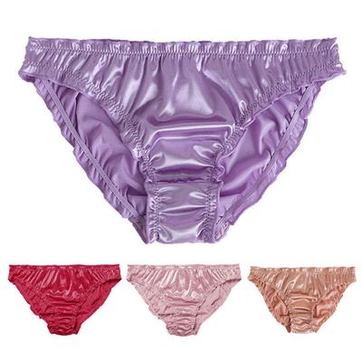 Lady Panties Niedrige Taille Federnd Einfarbig Keine Einschränkung Komfortabel Anti-spähen