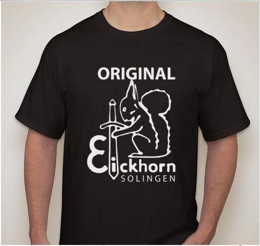 Carl Eickhorn Solingen Original Dagger blade maker mark squirrel Tee t-shirt XS