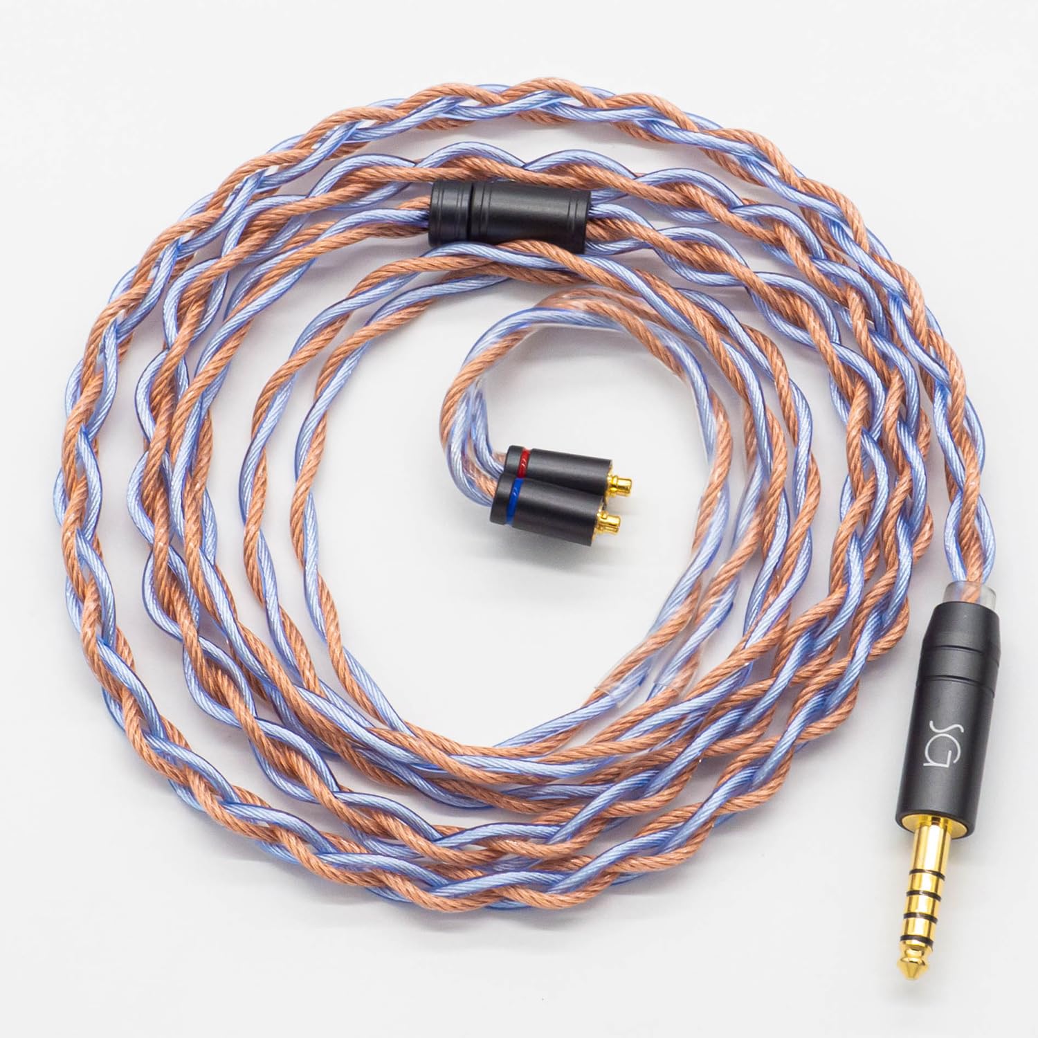 

SoundsGood Livyatan Handmade Replacement Copper Single Crystal for Upgrade SE846 4-Core Cable, Silver-Plated Oxygen-Free + High-Purity Copper,