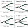 4pcs Multifunctional Circlip Pliers Set, Internal & External Retaining Ring Pliers for Industrial & DIY Use