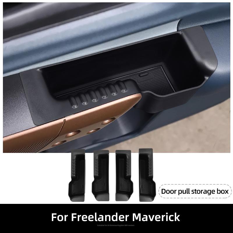 For Ford Maverick 2021-2024 Door Pull Box Door Slot Storage Box Stowing Tidying Organizer Box Car Interior Accessories Supplies