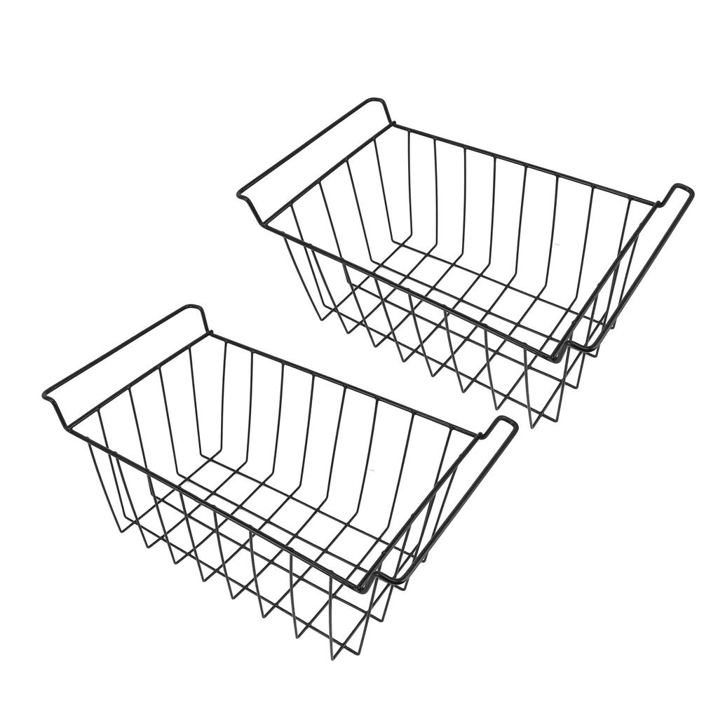 Basket Steel Wire PE Coating Space Saving Multifunctional     Bin for Refrigerator Food Storage