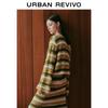 UR Women's Retro Color-Block Textured Knit Sweater