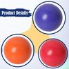 6 Colorful Rainbow Wooden Beads, 4.5 Cm (1.77 Inches), for Learning And Recognizing Colors. Ideal As