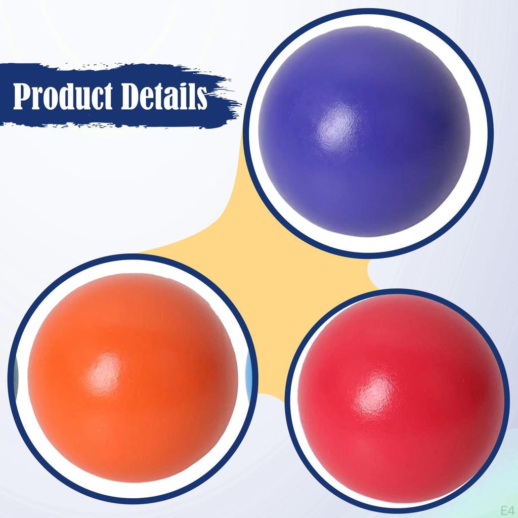 6 Colorful Rainbow Wooden Beads, 4.5 Cm (1.77 Inches), for Learning And Recognizing Colors. Ideal As