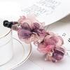 Vintage Bohemian Style Fabric Flower Hair Claw - Resin Elegant Banana Clip Non-Slip Jaw Clamp - Fashion Strong Hold Ponytail Holder for Women