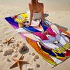 Custom Name Ultra-Soft Beach Towel with Sailor Moon Theme,Ideal for Pool - Camping, Diving - Perfect Travel Essential, Vibrant Beach Towel.