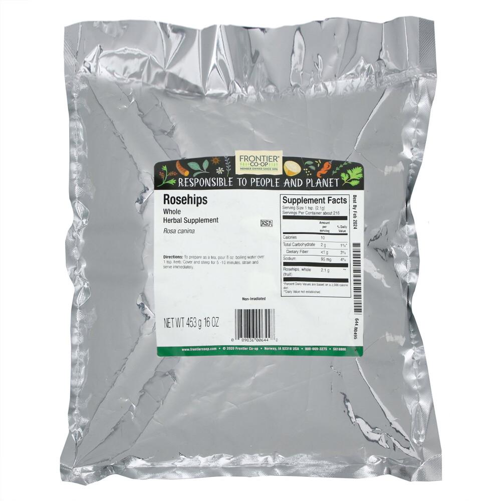 Frontier Natural Products ganze Hagebutten 16 oz (453 g)