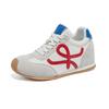 2025 Spring and Autumn New Low-top Casual Little White Shoes Flat Bottom Height Increase Breathable Versatile Fashion Forrest Gump Training Women's
