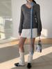 Dorothy Korean V-Neck Spring Solid Sweater - Women's Knitted Straight Waisted Top