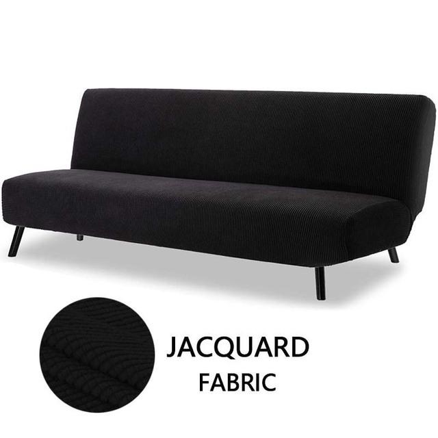 Sofa Bed Cover Polar Fleece Fabric For Living Room Couch Cover Stretch Slipcovers Elastic Stretch Armless Sofa Bed Case
