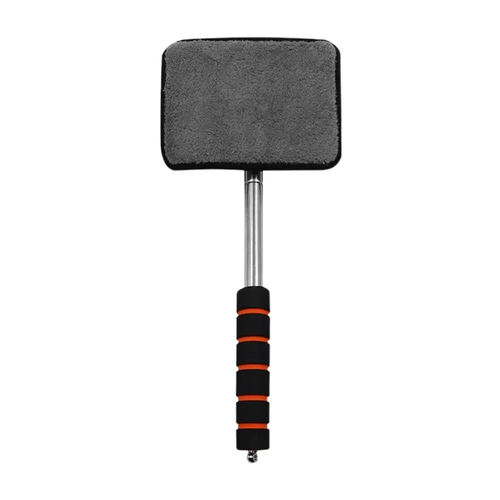 Extendable Window Cleaner Car Windscreen Wiper Fish Fog Removal Tank Cleaning Bathroom With Cloth Brush Cleaning Window & M4T8